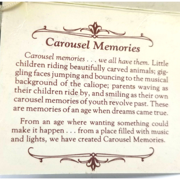 Willits Designs Carousel Memories Music Box Vintage 1987 Plays "As Time Goes By" - Picture 8 of 12
